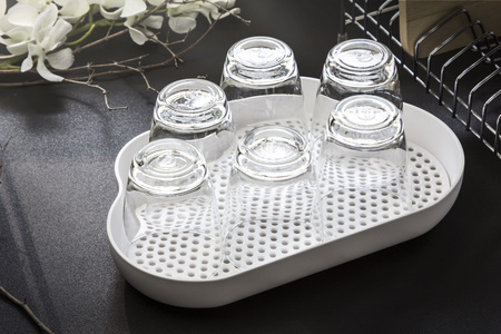 Ociekacz na szklanki Cloud biały 10287-WH