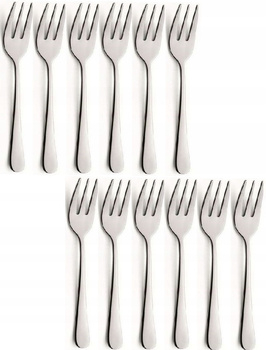 AMEFA SZTUĆCE LIVORNO 1576 WIDELCZYKI CIASTA TORTU DESERU KOMPLET 12 OSÓB