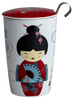 Kubek z zaparzaczem TeaEve 350ml New Little Geisha Czerwony 80004