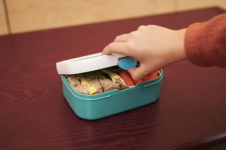 MEPAL lunch box  dla dziecka Stitch śniadaniówka pojemnik na kanapki owoce warzywa z wkładem bento i widelczykiem Campus 750 ml