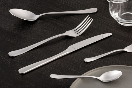 AMEFA AUSTIN 240 sztućce nierdzewne zestaw na 60 OSÓB eleganckie bez wzoru gastronomiczne komplet do restauracji HORECA