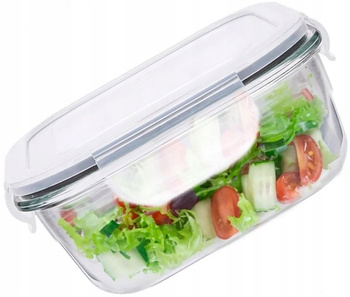 ALTOM FRESH POJEMNIK SZKŁO SZCZELNY LUNCHBOX ORGANIZER LODÓWKI ŻYWNOŚĆ 0,45