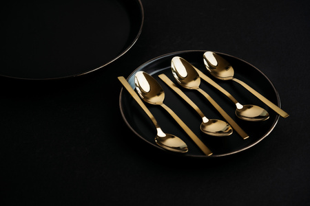 Widelec obiadowy Piano gold  29071