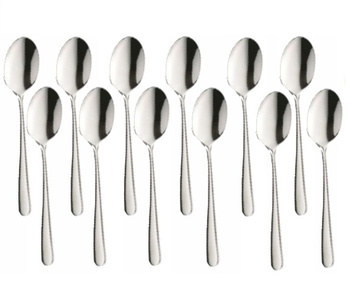 Amefa sztućce Astoria zestaw 12 łyżeczki do herbaty nierdzewne komplet dla 12 OSÓB klasyczne z wzorem bez niklu 18/0