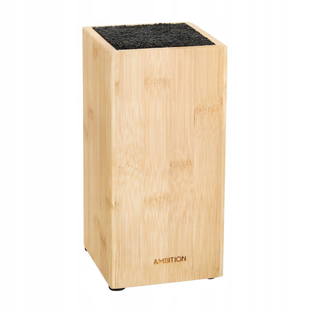 Ambition stojak blok na noże uniwersalny Lord drewniany bambusowy kwadratowy do noży z drewna bambusowego