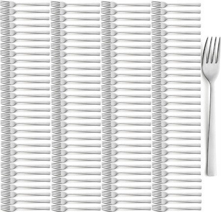Sztućce AMEFA PADOVA zestaw 120 tanie WIDELCE obiadowe gastronomiczne dla 120 OSÓB do baru restauracji bez niklu 18/0