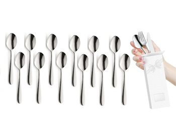 Amefa Oxford 1860 sztućce zestaw łyżeczki do herbaty komplet na 12 osób