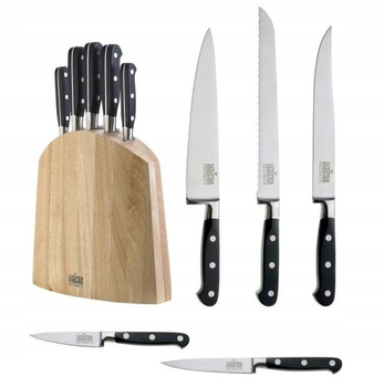 Amefa Richardson Sheffield noże kute V-SABATIER 5 sztuk w bloku K502K20 zestaw na stojaku