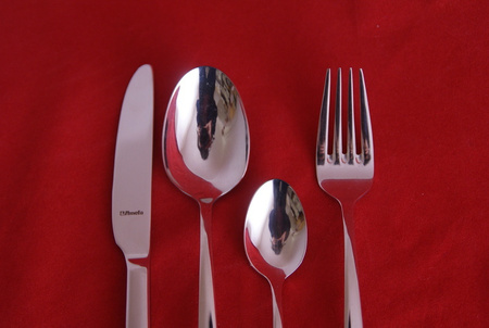 Sztućce AMEFA Martin 120 łyżeczka do herbaty komplet na 120 OSÓB gastronomiczne do restauracji hotelu bez wzoru nowoczesne stal 18/10
