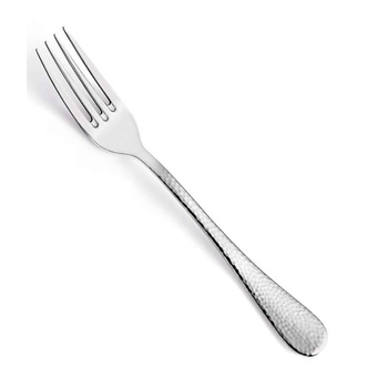 Sztućce Amefa Sierra 1 widelec stołowy obiadowy ze stali nierdzewnej nowoczesny z tłoczonym wzorem stal 18/10