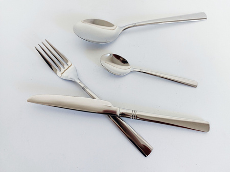 Sztućce Amefa Dakota zestaw  240  nierdzewne komplet na 60 OSÓB do gastronomii restauracji  eleganckie komplet bez niklu