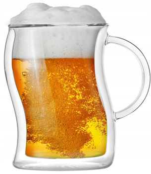 VIALLI DESIGN BOLLA kufel do piwa kawy herbaty termiczny z podwójnymi ściankami 500 ml