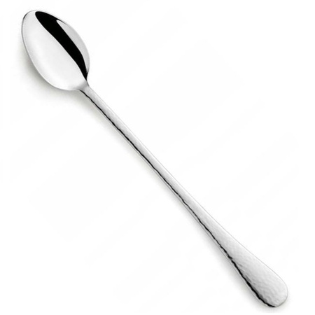 Amefa sztućce Sierra 1 długa łyżeczka do kawy latte deserów lodów ze stali nierdzewnej nowoczesna z tłoczonym wzorem stal 18/10