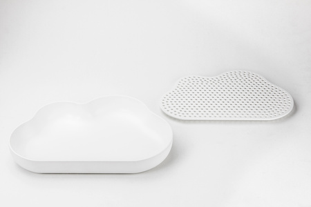 Ociekacz na szklanki Cloud biały 10287-WH