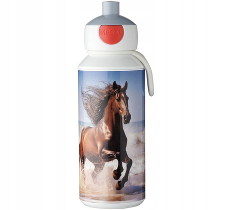 MEPAL CAMPUS bidon z ustnikiem na wodę sok DZIKI KOŃ dla dzieci do szkoły na rower 400 ml bez BPA Wild Horse