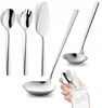 Sztućce Amefa Dakota 5 sztućce serwisowe widelec i łyżka sałatek warzyw,wazowa do zupy, czerpak do sosui łopatka do ciasta