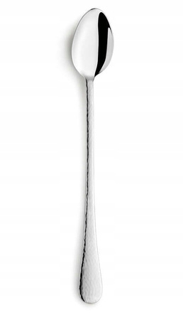 Amefa sztućce Sierra 1 długa łyżeczka do kawy latte deserów lodów ze stali nierdzewnej nowoczesna z tłoczonym wzorem stal 18/10