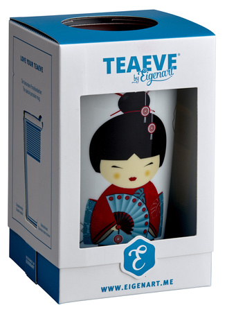 Kubek z zaparzaczem TeaEve 350ml New Little Geisha Czerwony 80004