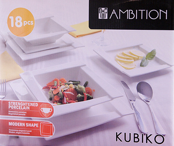 Ambition Kubiko 6/18 serwis obiadowy porcelanowy 62369