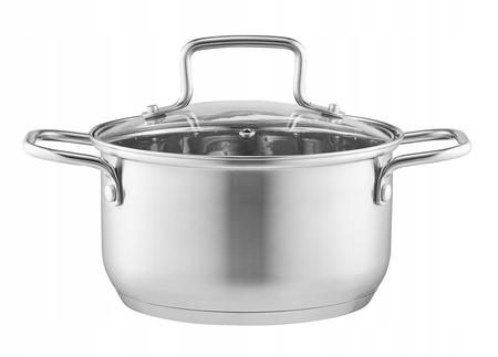 Ambition 8 garnki Hugo stalowe nierdzewne tradycyjne na indukcję gaz komplet garnków ze stali nierdzewnej