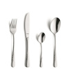 Sztućce Amefa Helma 4 zestaw na 1 OSOBĘ obiadowe klasyczne z wzorem fali nierdzewne 18/10
