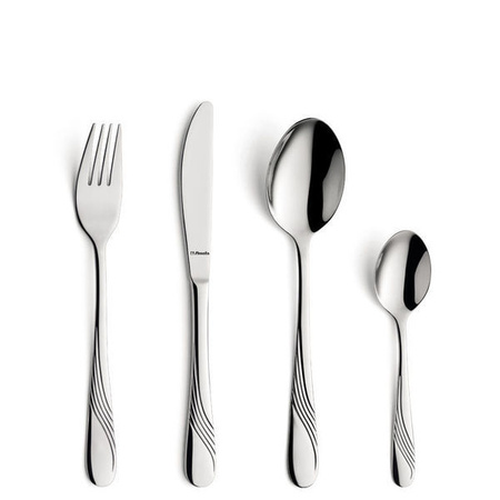 Sztućce Amefa Felicia 1 łyżeczka do herbaty nierdzewna z wzorem fali klasyczna do gastronomii restauracji bez niklu 18/0