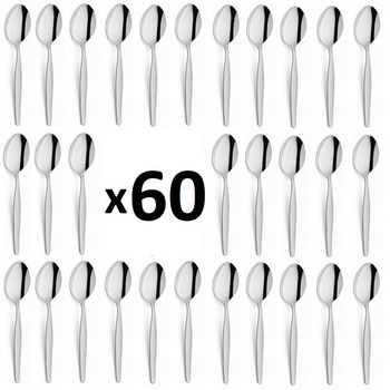 AMEFA sztućce Baltic zestaw 60 tanie łyżeczki HERBATY kawy komplet dla 60 OSÓB gastronomiczne go baru stołówki bez niklu 18/0