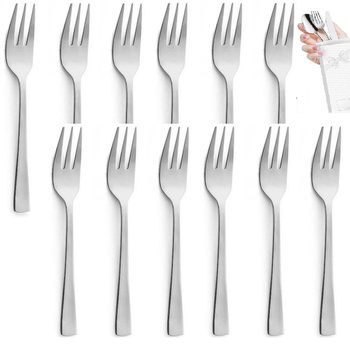 AMEFA 12 SZTUĆCE ATLANTIC ZESTAW WIDELCZYKI CIASTA TORTU DESERÓW NIERDZEWNE
