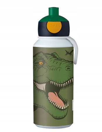 MEPAL butelka bidon bez BPA  DINOZAUR T-REX na napoje wodę z korkiem automatycznym 400 ml