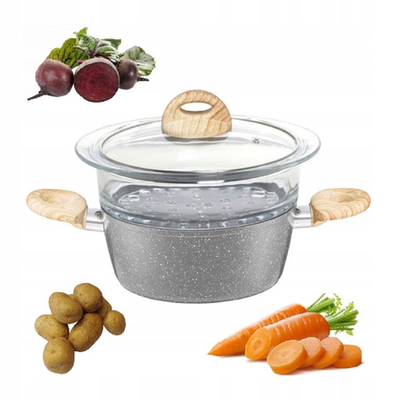 Ambition garnek do gotowania na parze Kenya na parę parowar indukcyjny na indukcję gaz 20 cm