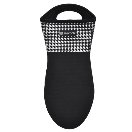 AMBITION RĘKAWICA ŁAPKA NEOPRENOWA KUCHENNA GRUBA OCHRONNA DO PIEKARNIKA PIECA GRILLA COCO CZARNO BIAŁA