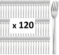 Sztućce AMEFA PADOVA zestaw 120 tanie WIDELCE obiadowe gastronomiczne dla 120 OSÓB do baru restauracji bez niklu 18/0