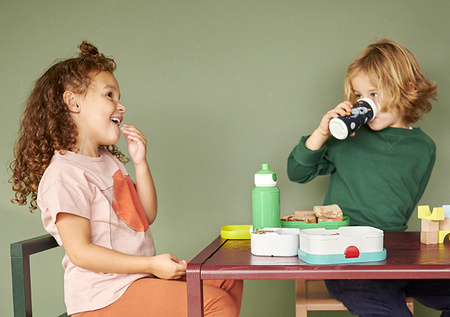 MEPAL lunch box  dla dziecka Stitch śniadaniówka pojemnik na kanapki owoce warzywa z wkładem bento i widelczykiem Campus 750 ml