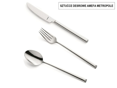 Amefa 144 sztućce zestaw 1170 Metropole komplet na 12 osób