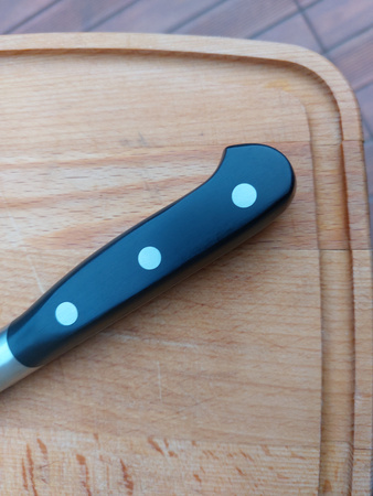 Amefa Richardson Sheffield duży ciężki nóż tasak kuchenny  ok. 0,5 kg  ostry do mięsa kości warzyw V Sabatier 30 cm 55HRC