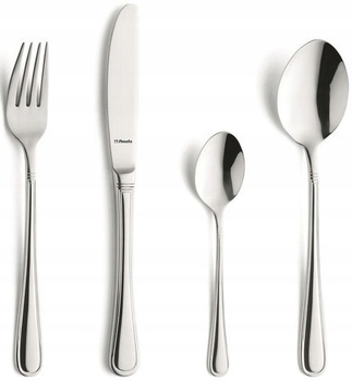 Sztućce Amefa Barcelona zestaw  240 sztuk komplet na 60 osób nierdzewne klasyczne z wzorem do restauracji gastronomii