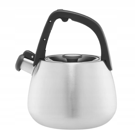 Ambition czajnik Tower tradycyjny stalowy satynowy nierdzewny z gwizdkiem zintegrowanym z rączką indukcyjny na indukcję gaz 2,3 l 