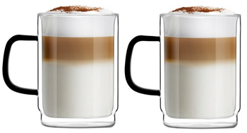 Komplet 2 szklank z podwójną ścianką Carbon 350 ml 8562