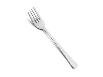 Amefa sztućce Atlantic 1 widelec deserowy do przystawek nowoczesny prosty gładki bez wzoru ze stali nierdzewnej 18/10