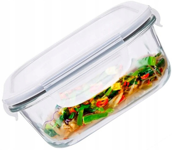 ALTOM FRESH POJEMNIK SZKŁO SZCZELNY LUNCHBOX ORGANIZER LODÓWKI ŻYWNOŚĆ 1,1l