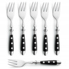 Amefa sztućce Country Vintage zestaw 30 sztuk dla 6 osób obiadowe czarne retro z widelczykami do ciasta  bez niklu 18/0