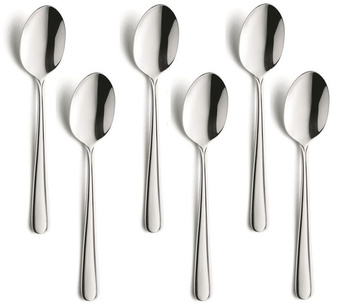 Amefa sztućce Astoria zestaw 6 łyżeczki do herbaty ciasta komplet dla 6 OSÓB nierdzewne klasyczne z wzorem bez niklu 18/0