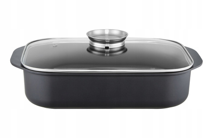 Ambition brytfanna gęsiarka Grand z powłoką nieprzywierającą z aromatyzerem do piekarnika indukcyjna na indukcję gaz 6,5 l.