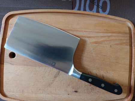 Amefa Richardson Sheffield duży ciężki nóż tasak kuchenny  ok. 0,5 kg  ostry do mięsa kości warzyw V Sabatier 30 cm 55HRC