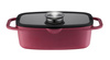 Ambition brytfanna Noel 6 l czerwona z pokrywą z aromatyzerem na gaz indukcję do piekarnika 32 cm