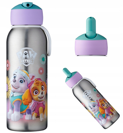 MEPAL butelka termiczna dla dziecka dziewczynki bidon stalowy z ustnikiem Paw Patrol Girls Psi Patrol Everest 350 ml