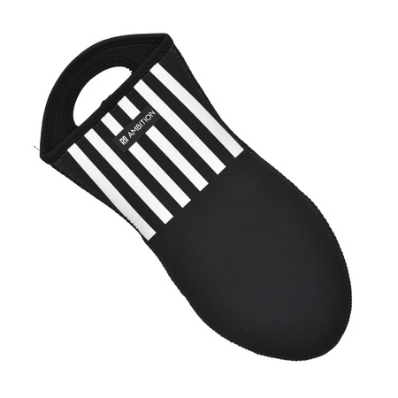 AMBITION RĘKAWICA ŁAPKA NEOPRENOWA KUCHENNA GRUBA OCHRONNA DO PIEKARNIKA PIECA GRILLA RIBS CZARNO BIAŁA