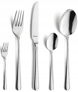 Sztućce Amefa Astoria 250 sztuk nierdzewne zestaw dla 50 OSÓB z widelczykami gastronomiczne do restauracji baru komplet z wzorem ze stali 18/0