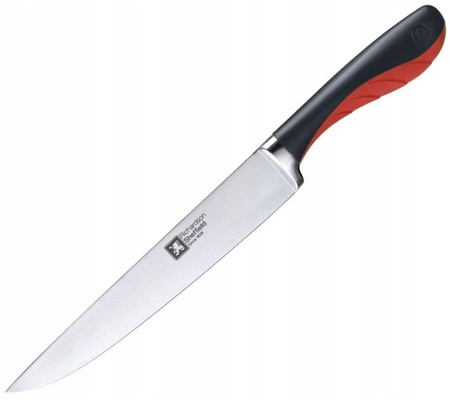 Amefa Richardson Shieffield nóż kuchenny GRIPI długi uniwersalny do warzyw wędlin mięsa siekacz 20 cm czerwony czarny