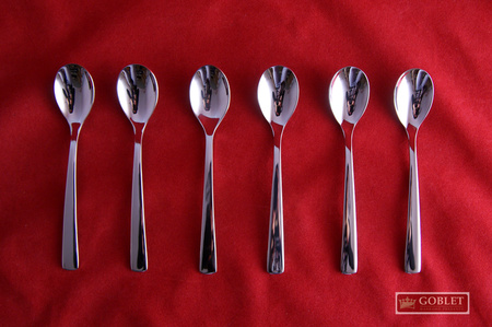 Amefa sztućce Aurora zestaw 77 sztuk sztućce dla 12 osób komplet w kasecie skrzyni drewnianej obiadowe nowoczesne na prezent